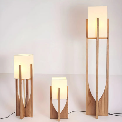 Kairo Wood Frame Floor Lamp