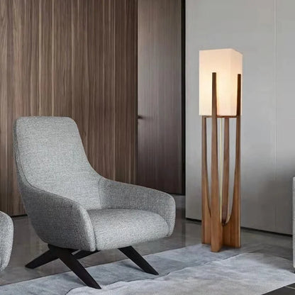 Kairo Wood Frame Floor Lamp