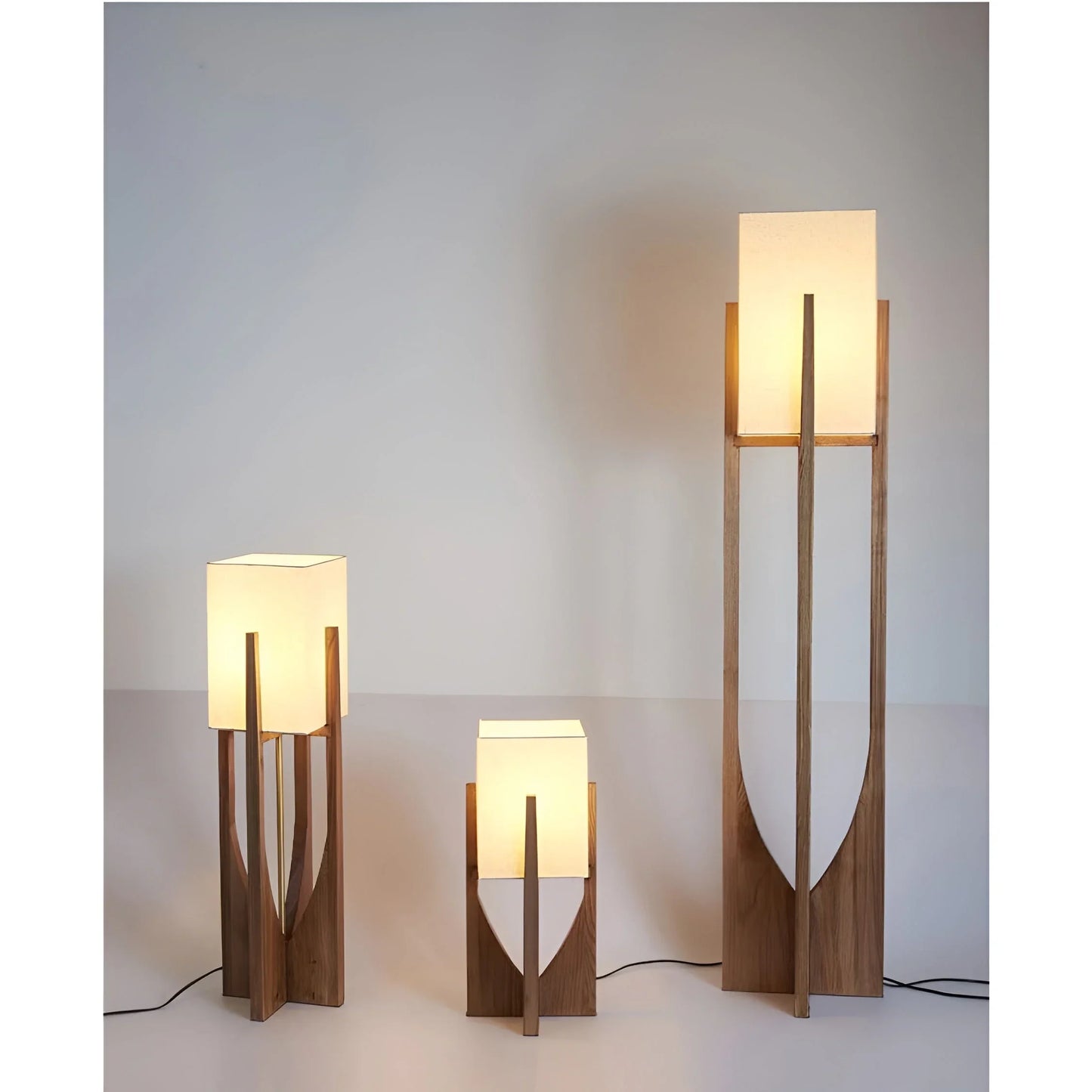 Kairo Wood Frame Floor Lamp