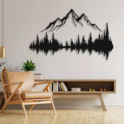 Mountain & Forest Metal Wall Art