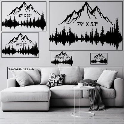 Mountain & Forest Metal Wall Art