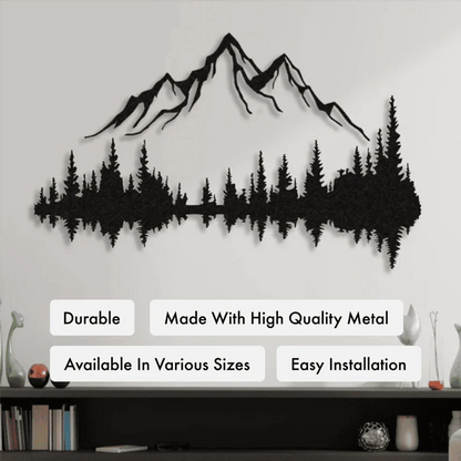 Mountain & Forest Metal Wall Art