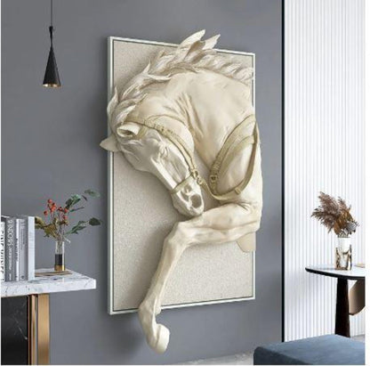 3D Horse Relief Wall Art