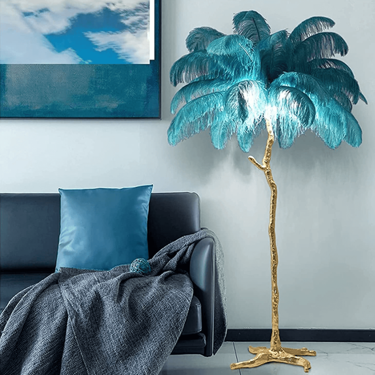 Feather Luxury Floor Lamp