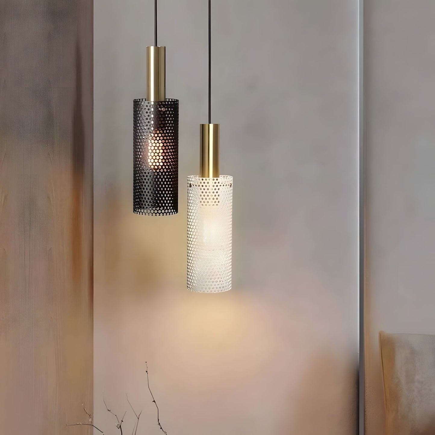 Mesh Cylinder Pendant Light