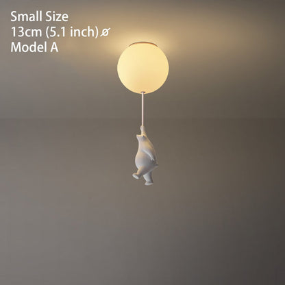 Flying Bear Ceiling Light
