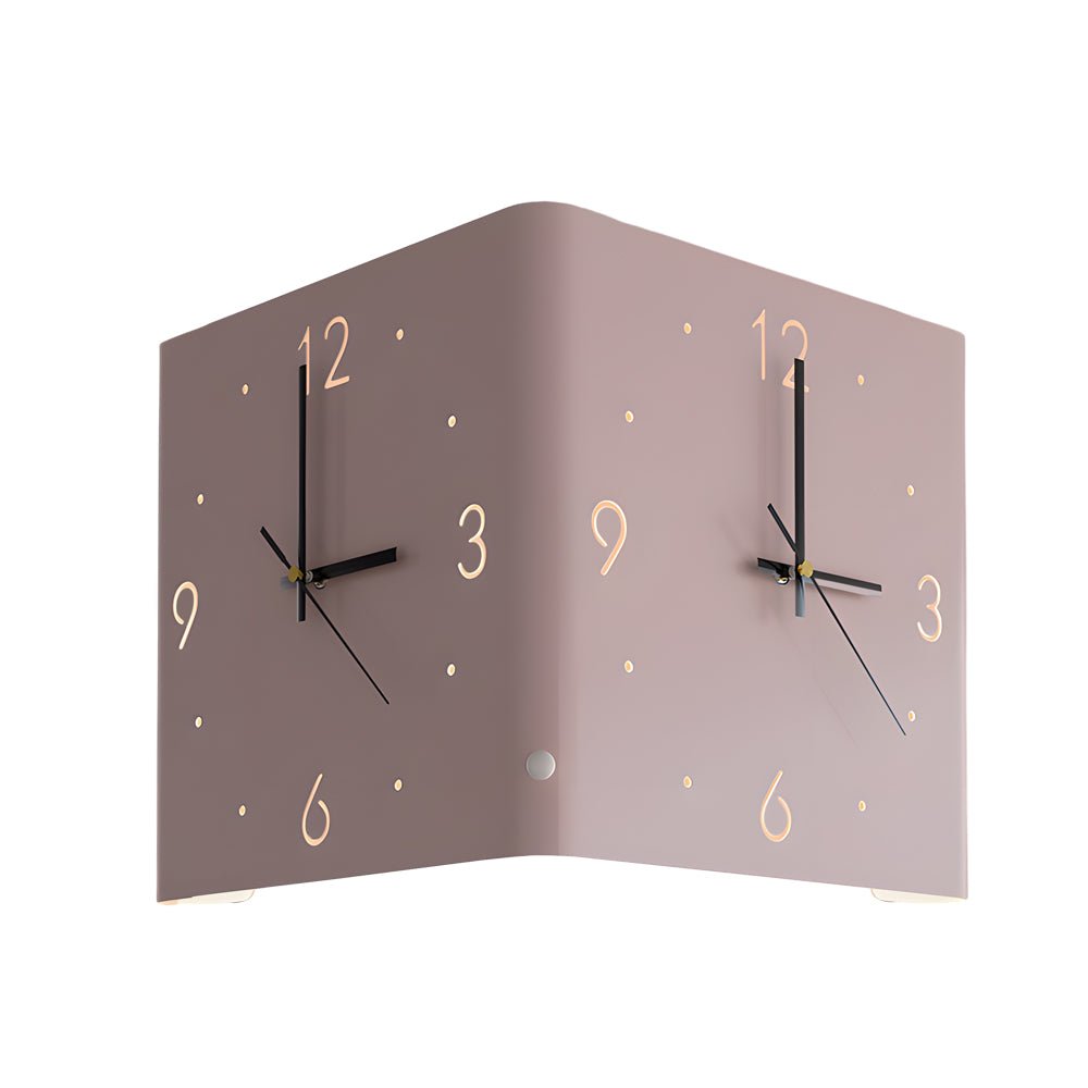 Corner LED Wall Clock