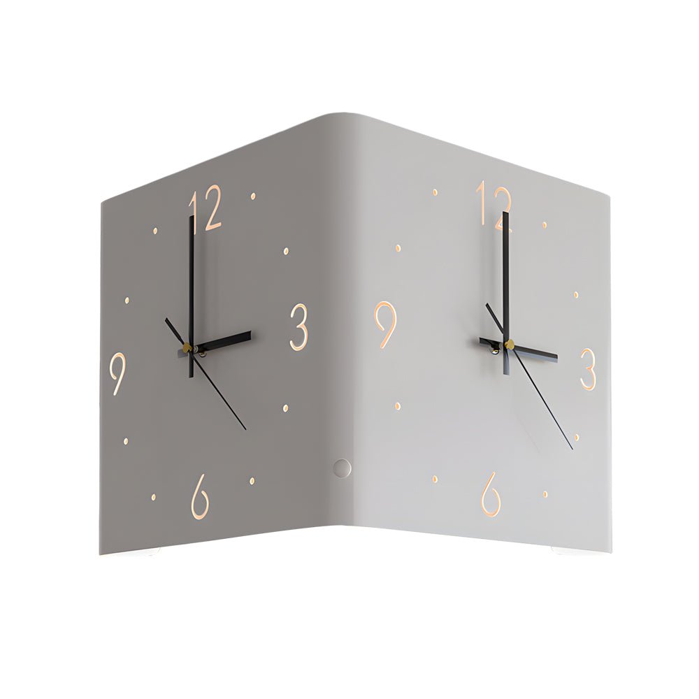 Corner LED Wall Clock