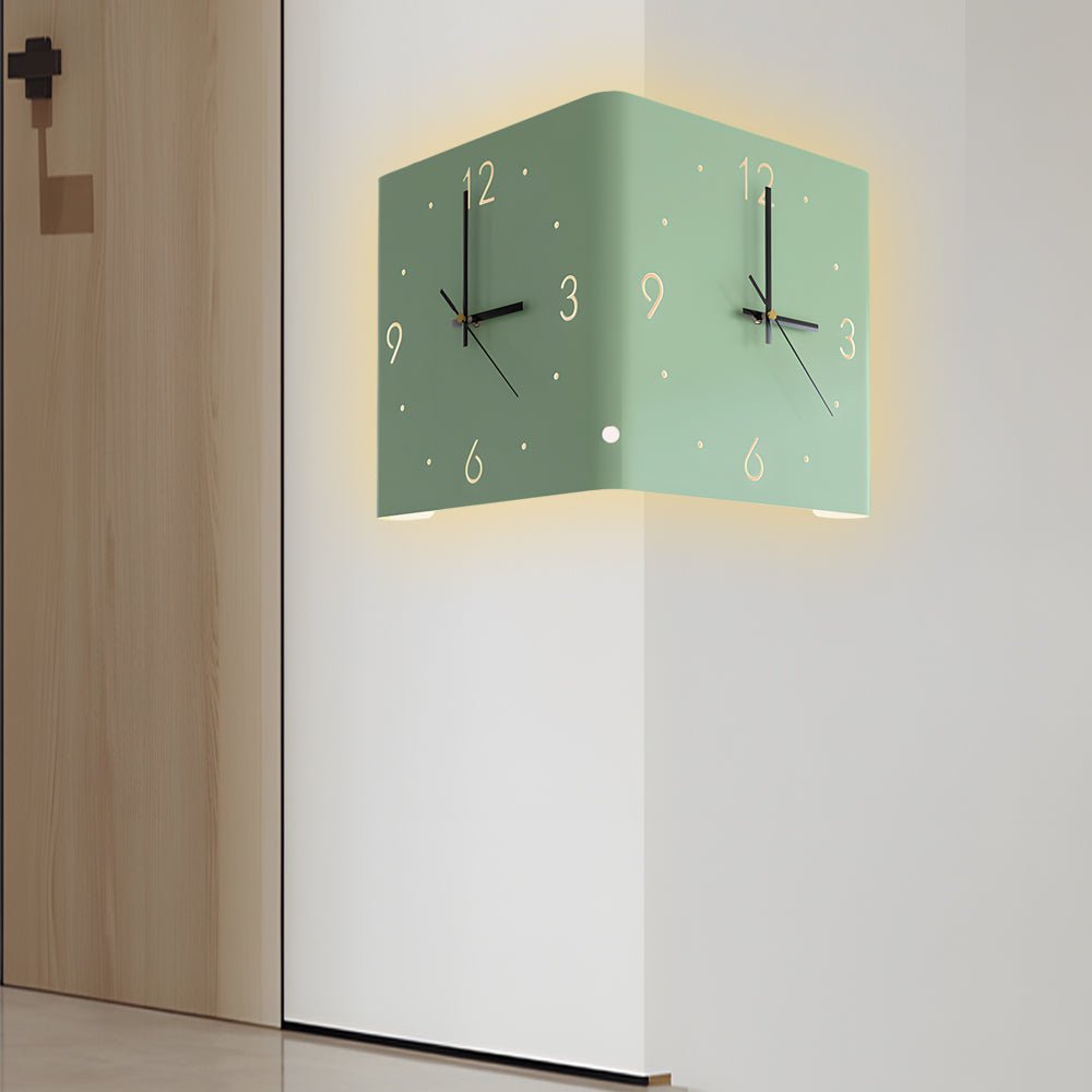 Corner LED Wall Clock