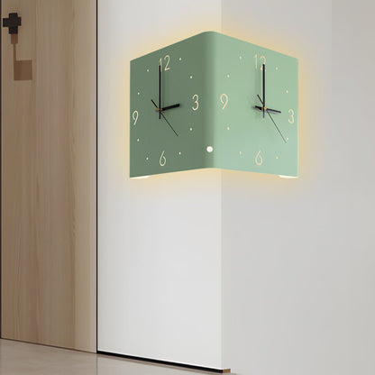 Corner LED Wall Clock