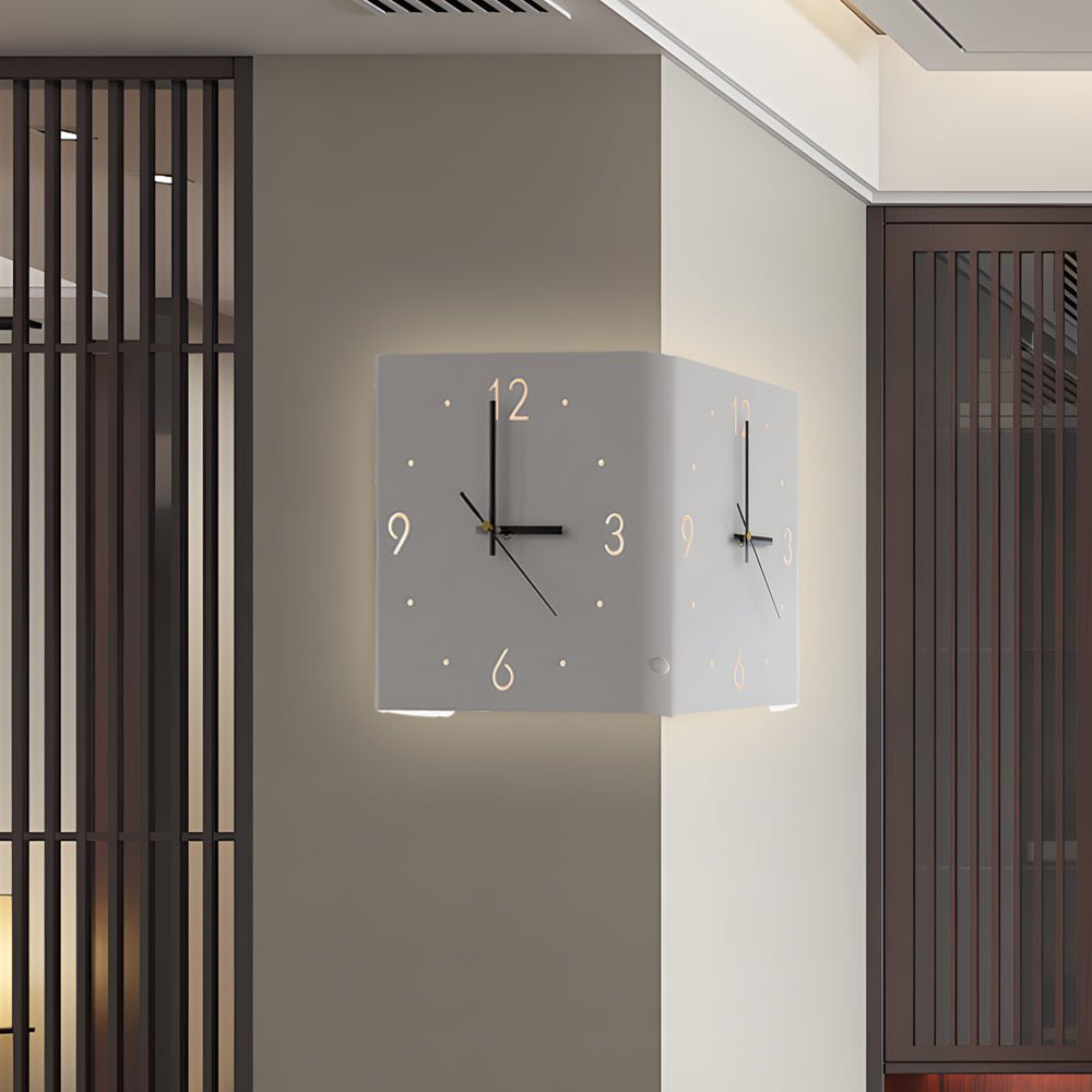 Corner LED Wall Clock
