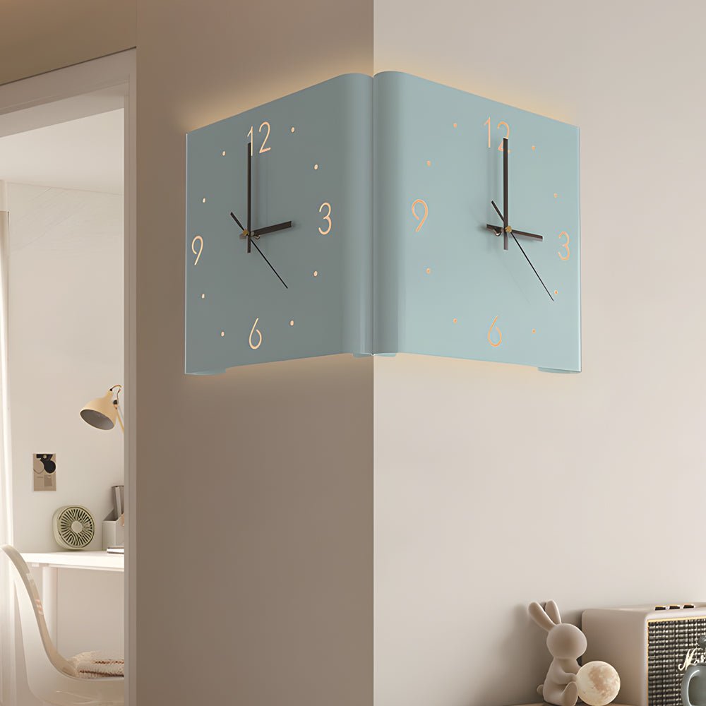 Corner LED Wall Clock