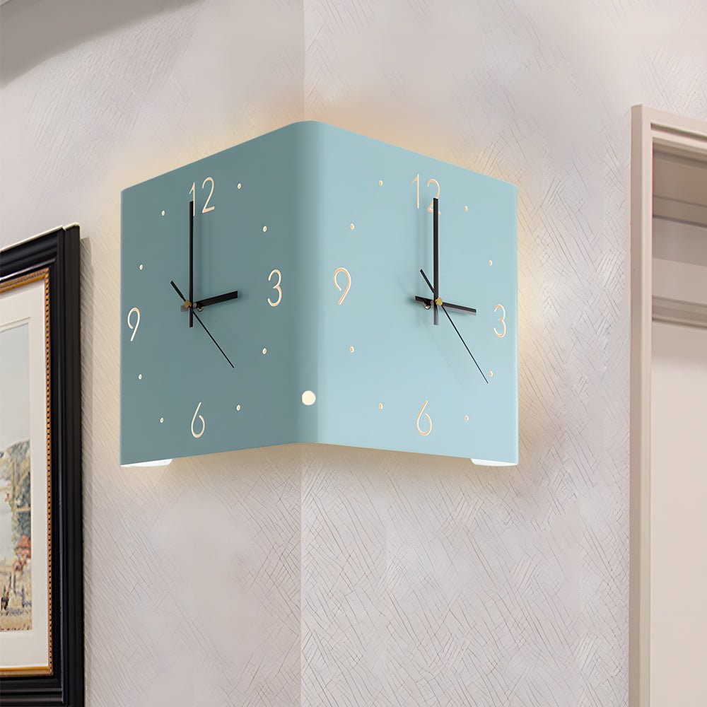 Corner LED Wall Clock