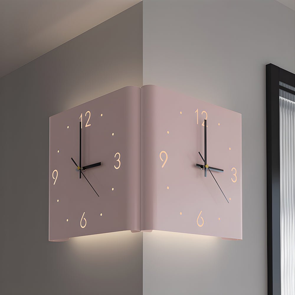 Corner LED Wall Clock