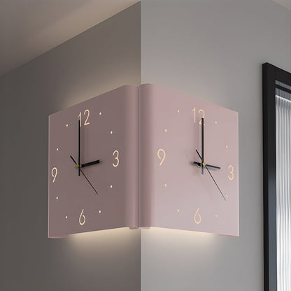 Corner LED Wall Clock