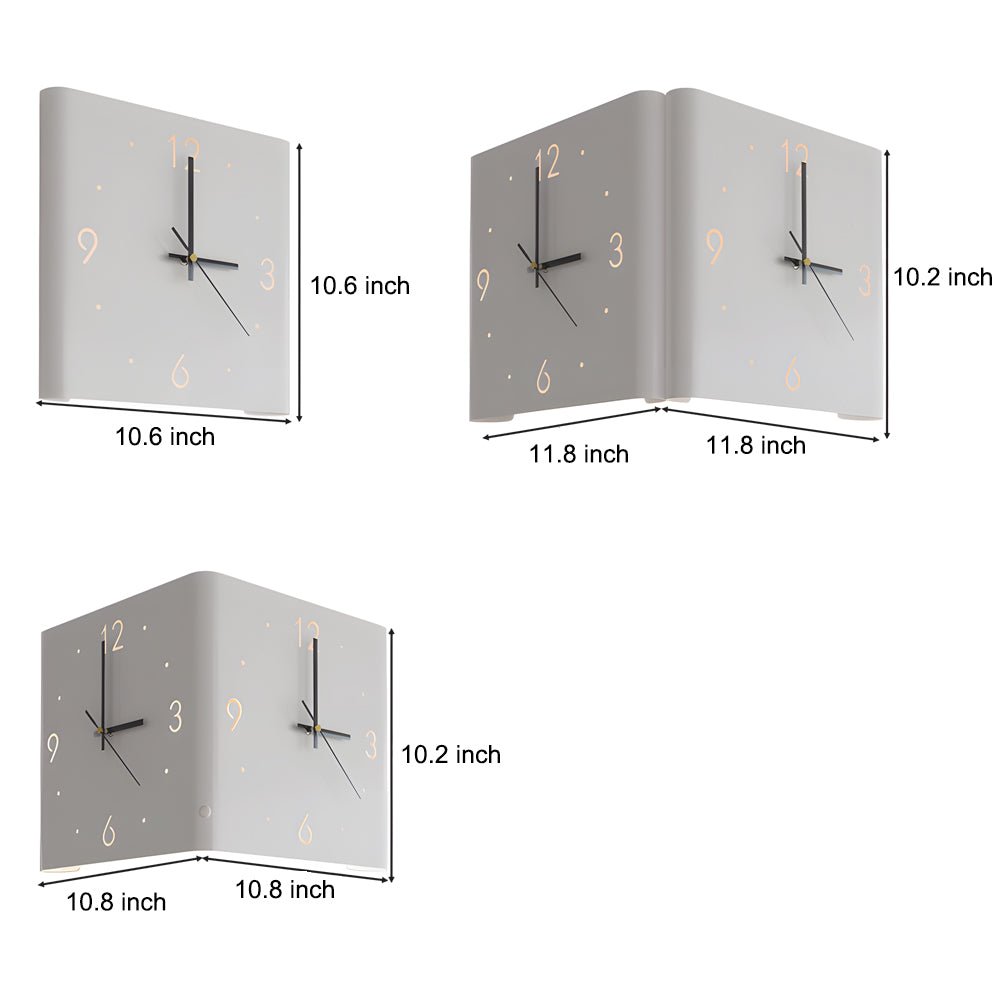 Corner LED Wall Clock