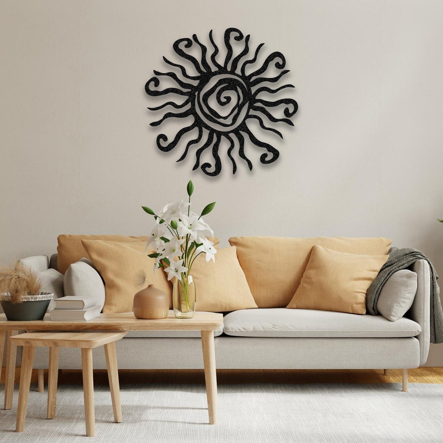 Metal Sun Wall Art