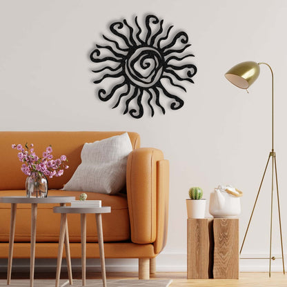 Metal Sun Wall Art