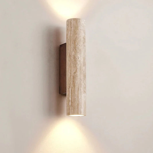Auremi Taupe Marble Wall Sconce