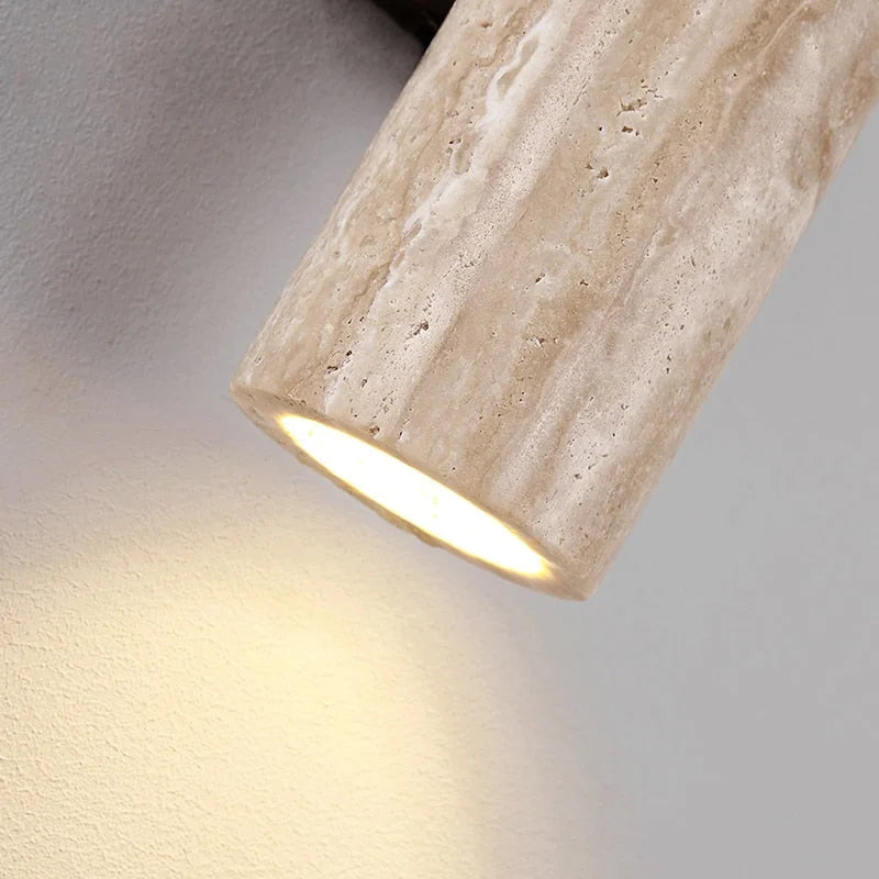 Auremi Taupe Marble Wall Sconce
