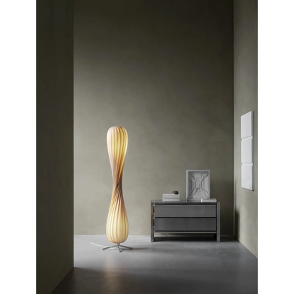 Twist Glow Wooden Floor Lamp