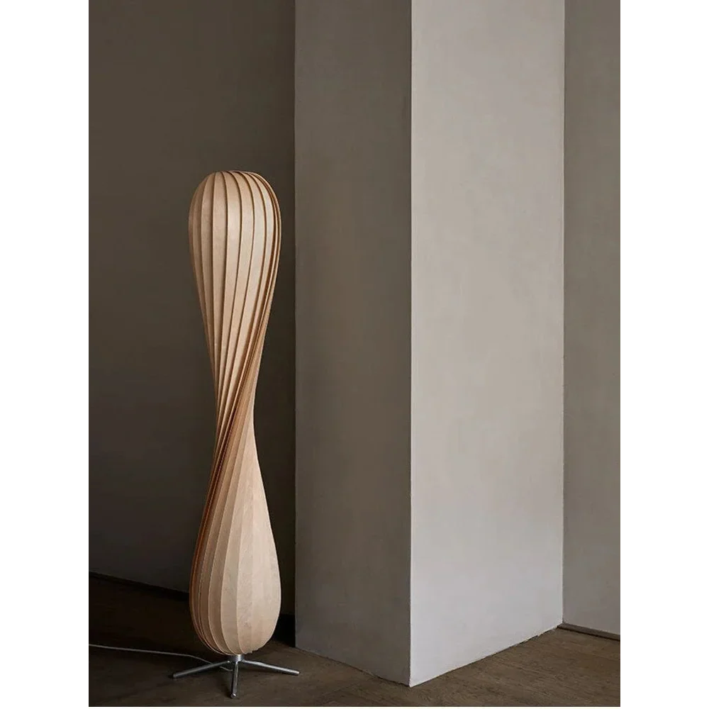 Twist Glow Wooden Floor Lamp