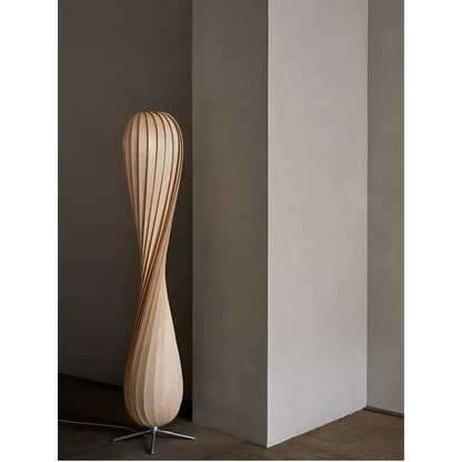 Twist Glow Wooden Floor Lamp