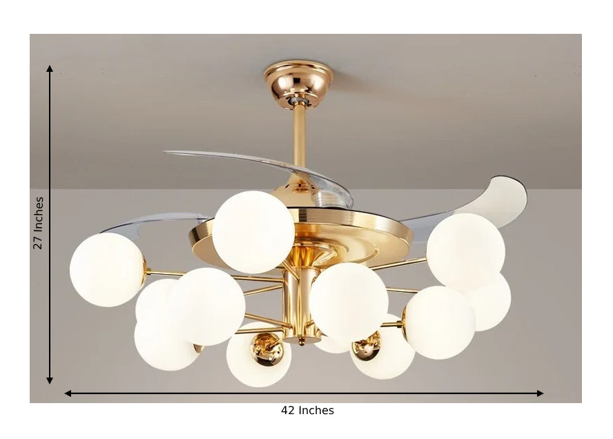 LED Chandelier Ceiling Fan