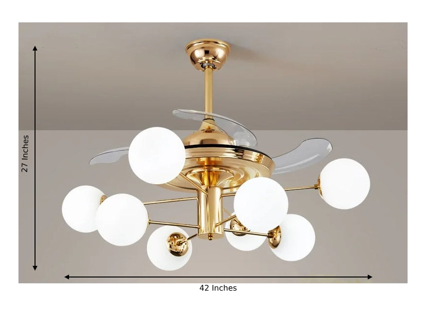 LED Chandelier Ceiling Fan