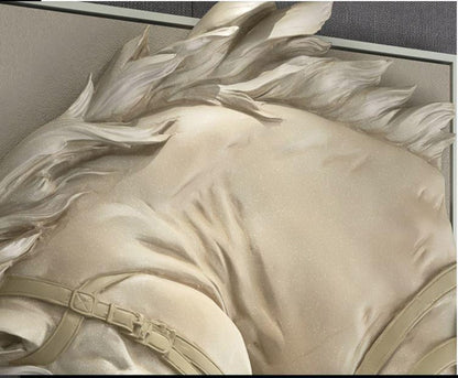3D Horse Relief Wall Art