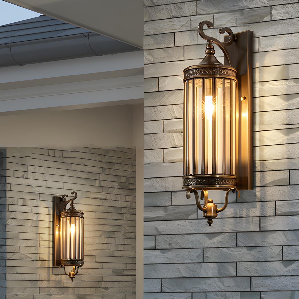 Vintage Waterproof Outdoor Lantern Wall Lamp