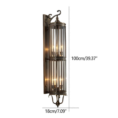 Vintage Waterproof Outdoor Lantern Wall Lamp