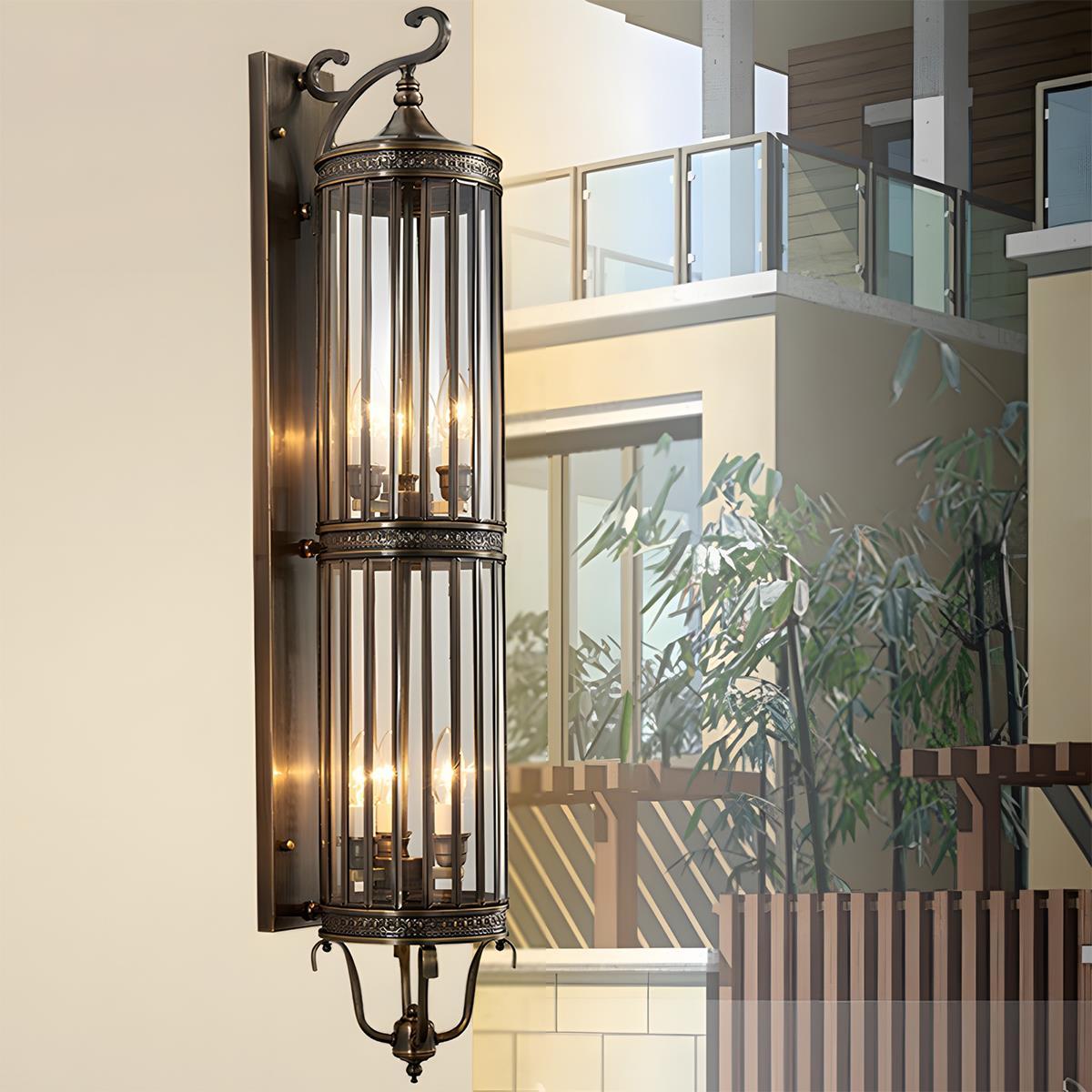 Vintage Waterproof Outdoor Lantern Wall Lamp
