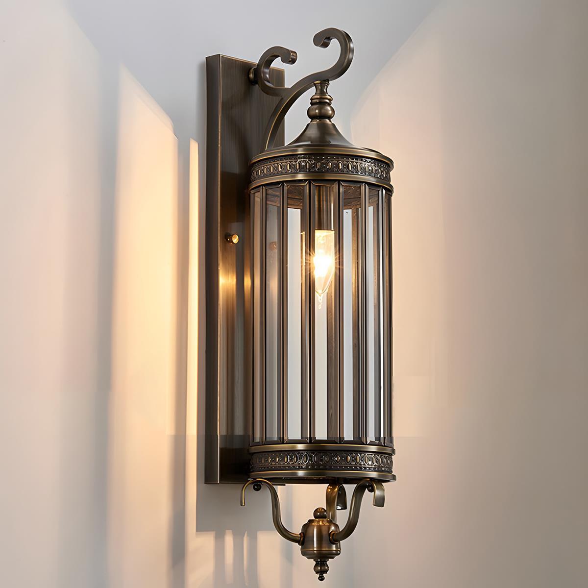 Vintage Waterproof Outdoor Lantern Wall Lamp
