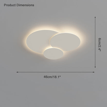 WOMO Round Flat Flush Mount Ceiling Light-WM1085