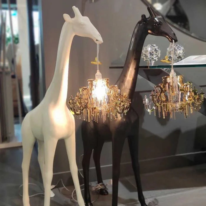 Grande Giraffe Crystal Floor Lamp