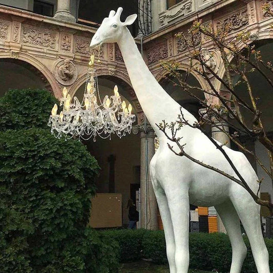 Grande Giraffe Crystal Floor Lamp