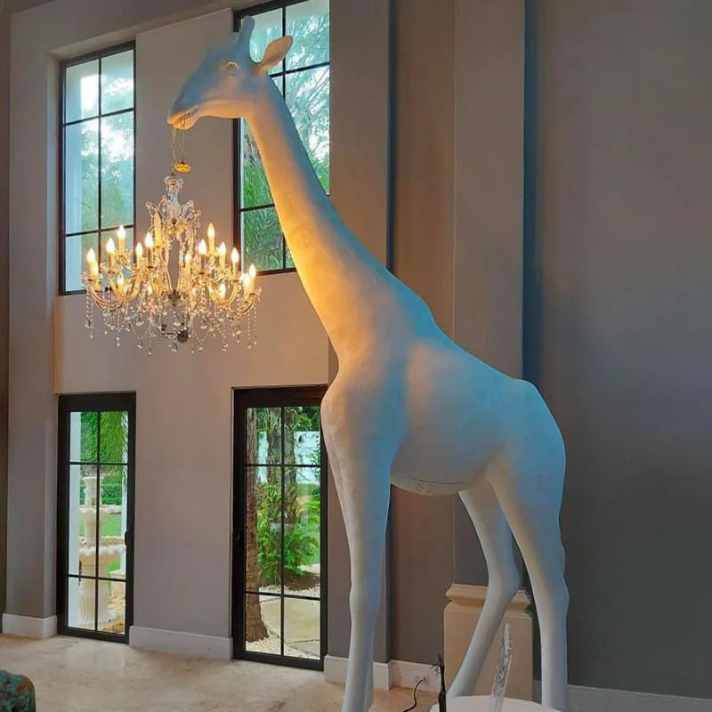 Grande Giraffe Crystal Floor Lamp