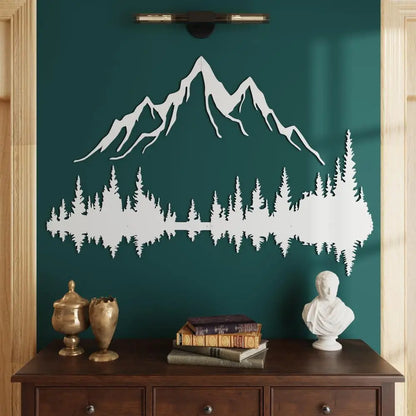 Mountain & Forest Metal Wall Art