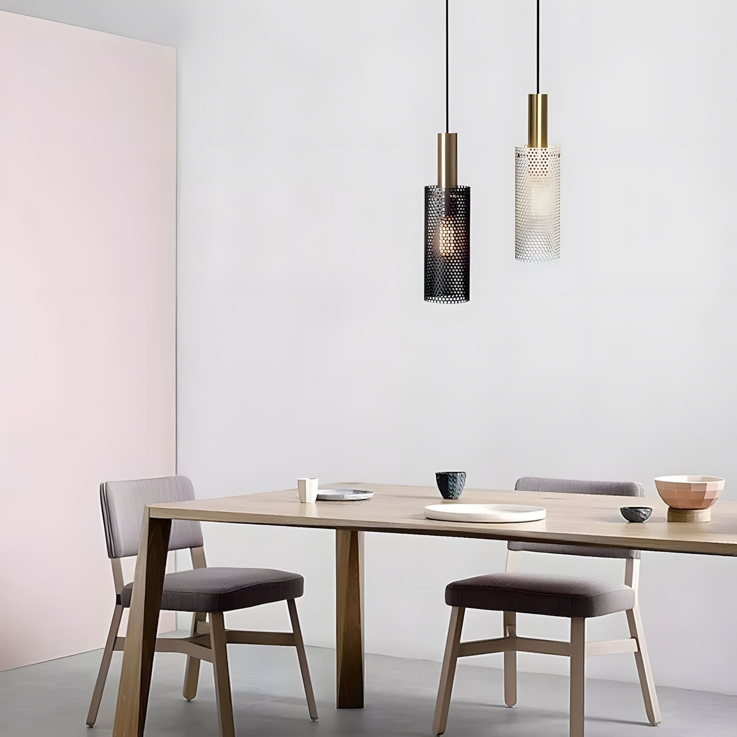 Mesh Cylinder Pendant Light
