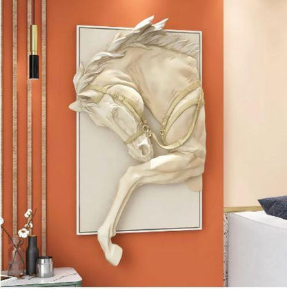 3D Horse Relief Wall Art